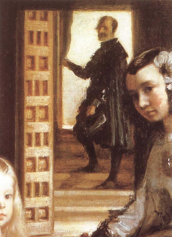 Detail of Palace handmaiden, VELAZQUEZ, Diego Rodriguez de Silva y